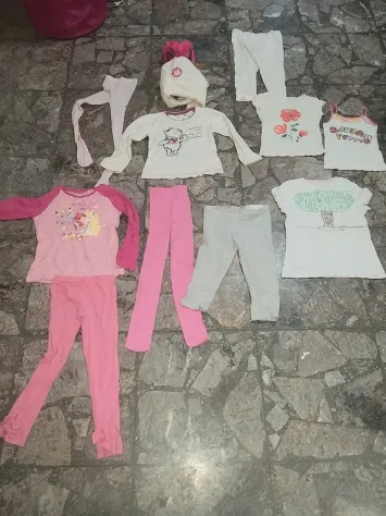 lotto vestiti bambina 5anni.12 pezzi 1 leggings rosa 1 cappello impellicciato 1 - Foto 8