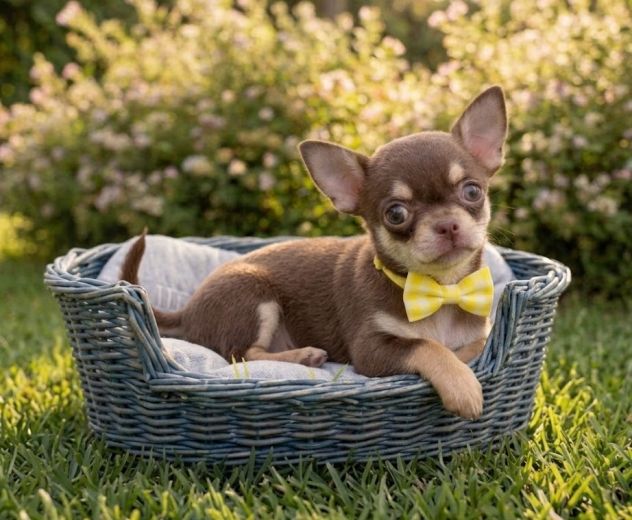 CHIHUAHUA TOY CUCCIOLI CHOCOLATE pag rateale - Foto 2