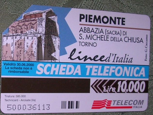 SCHEDA TELEFONICA ITALIA 22U
