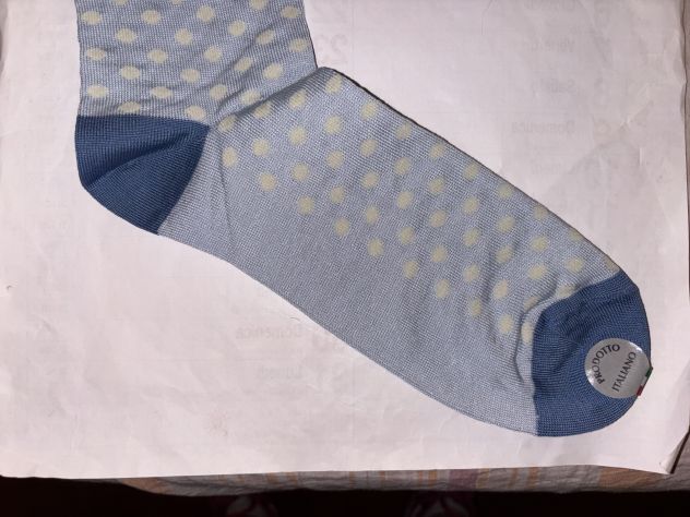 1 PAIO CALZE NUOVE MAI USATE UOMO FIRMATE ORIGINALI ALLEN EDMONDS MADE IN ITALY - Foto 10