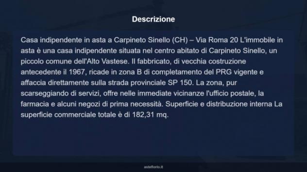 Immobile in asta di 182 m² con più di 5 locali in vendita a Carpineto Sinello - Foto 9