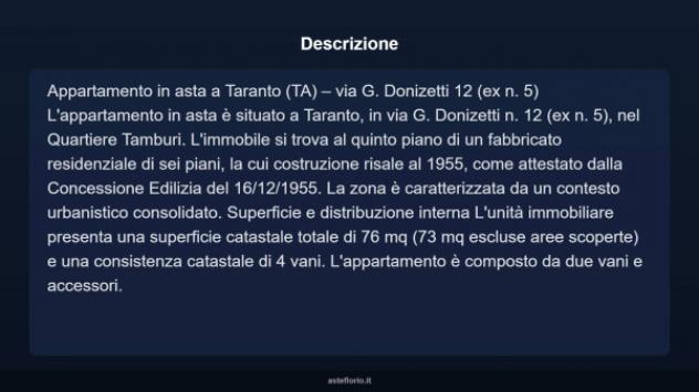 Immobile in asta di 76 m² in vendita a Taranto - Foto 5
