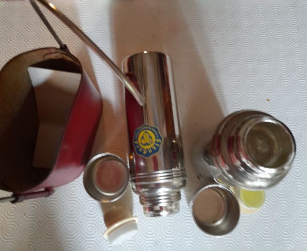 thermos doppio  da viaggio  26x20 custodia in pelle - Foto 7