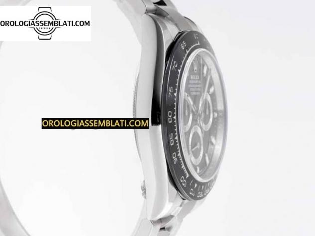 Rolex Replica DAYTONA 116500 1:1 BEST EDITION QUADRANTE NERO SU BRACCIALE SS SA4130 - Foto 11