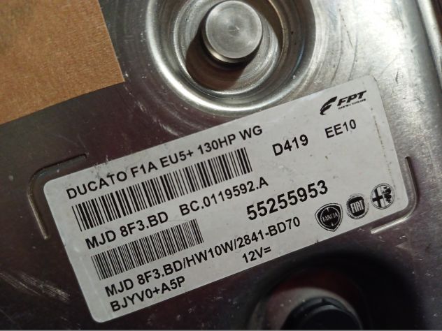CENTRALINA MOTORE FIAT DUCATO 2.3 130 HP MAGNETI MARELLI MJD 8F3.BD, MJD8F3BD, 5 - Foto 5