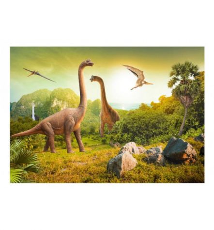 Fotomurale Adesivo Con 2 Dinosauri Arredalacasa - Foto 2