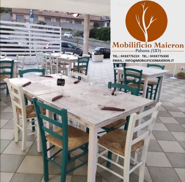 Set Completi Bari Sedie e Tavoli Per Arredamento Bar Ristoranti Pizzerie - Foto 9