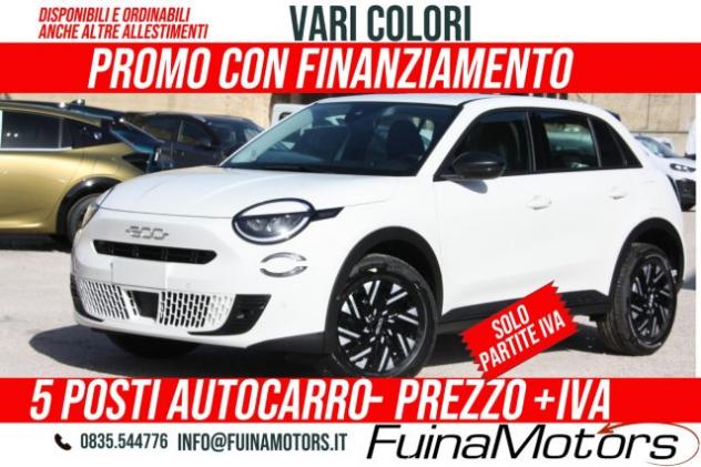 FIAT 600 1.2 110CV Hybrid 5 POSTI AUTOCARRO NUOVO rif. 23770225
