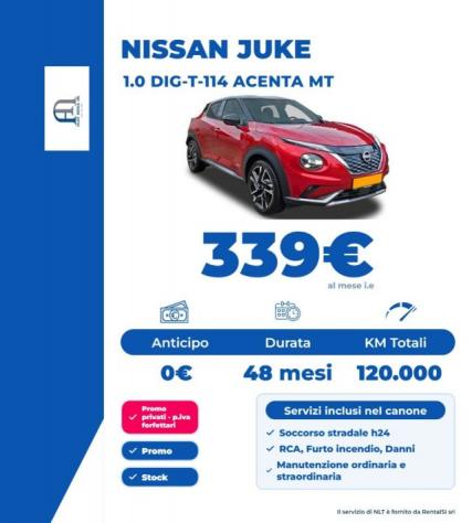 NISSAN Juke 1.0 DIG-T 114 Acenta Mt rif. 24195413