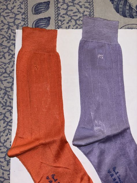 2 CALZE NUOVE DA UOMO FIRMATE ORIGINALI PAUL SMITH,MADE IN ITALY,IN COTONE - Foto 3