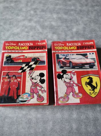 Topolino Ferrari due volumi completi di figurine