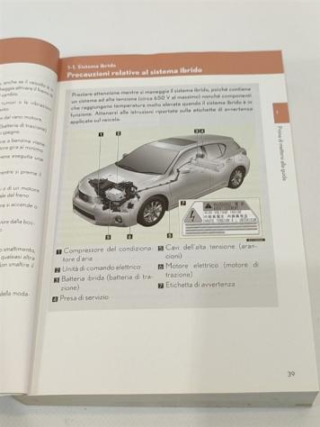 LIBRETTO USO E MANUTENZIONE LEXUS CT Berlina 2ZRFXE (11) - Foto 3