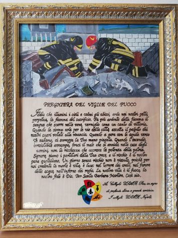 QUADRO PREGHIERA DEL VIGILE DEL FUOCO - Foto 3