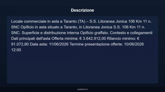 Immobile in asta di 5200 m² in vendita a Taranto - Foto 7