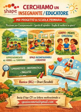 cercasi insegnanti per primaria parentale