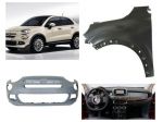 Fiat 500 x musata paraurti cofano kit airbag parafango fanale led 2015-18