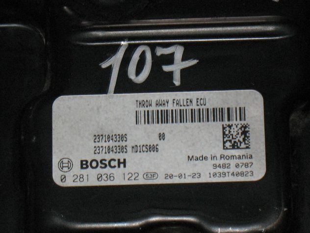 0281036122 ECU CENTRALINA RENAULT TRAFIC 2.0 MD1CS006 0281036122 23710430S - Foto 2