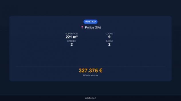 Immobile in asta di 221 m² con più di 5 locali e box auto in vendita a Pollica - Foto 16