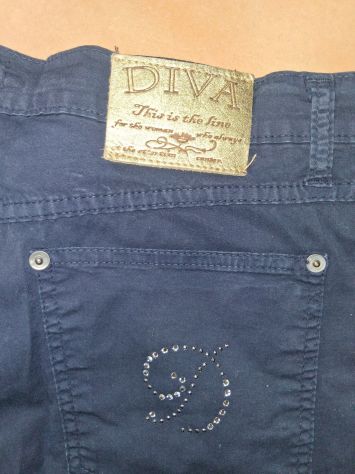 Pantaloni Jeans neri Donna Taglia Comoda 50 elasticizzati lunghezza caviglia - Foto 6