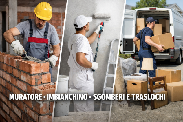 MURATORE / IMBIANCHINO – GIARDINAGGIO, SGOMBERI, TRASLOCHI