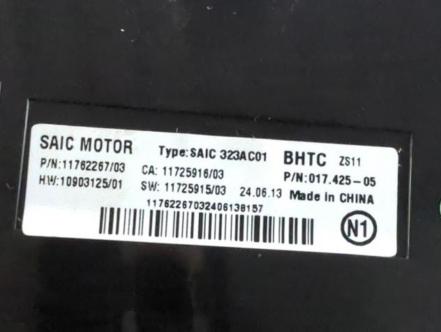 11762267 CENTRALINA COMFORT MG ZS 1.5 G 78KW 5M 5P (2025) RICAMBIO USATO - Foto 3
