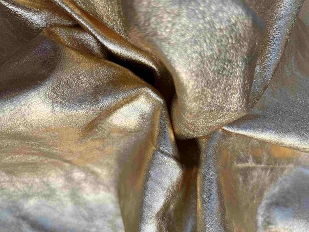 Pelle laminata oro per artigianato – Sp. 0,8 - Foto 3
