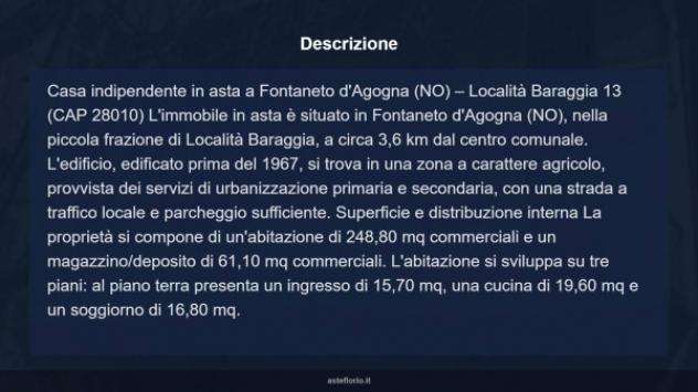 Immobile in asta di 248 m² con più di 5 locali in vendita a Fontaneto d'Agogna - Foto 13