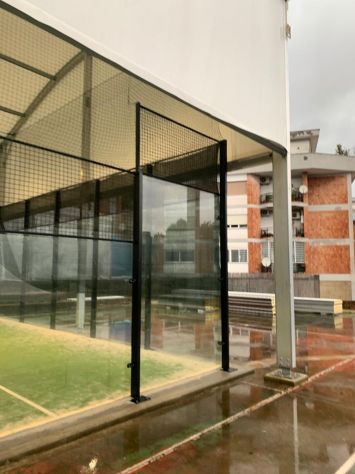 Copertura per campo da padel removibile in alluminio