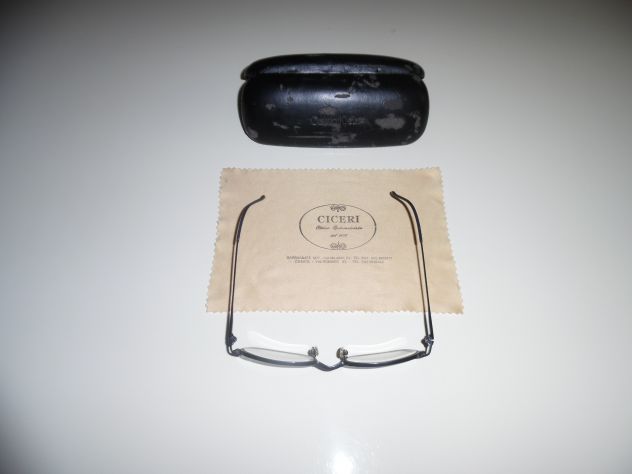 OCCHIALI DA VISTA UNISEX MONTATURA METALLO FIRMATI ORIGINALI"CALVIN KLEIN"+CUSTO - Foto 4
