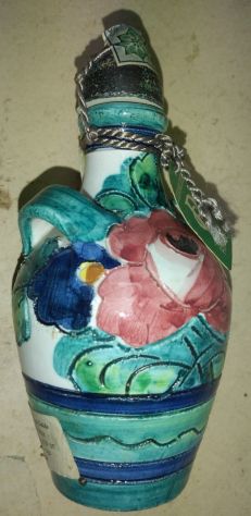 PICCOLA MAIOLICA FIORENTINA CHE CONTENEVA LIQUORE VUOTA