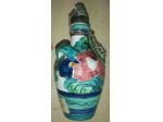 PICCOLA MAIOLICA FIORENTINA CHE CONTENEVA LIQUORE VUOTA