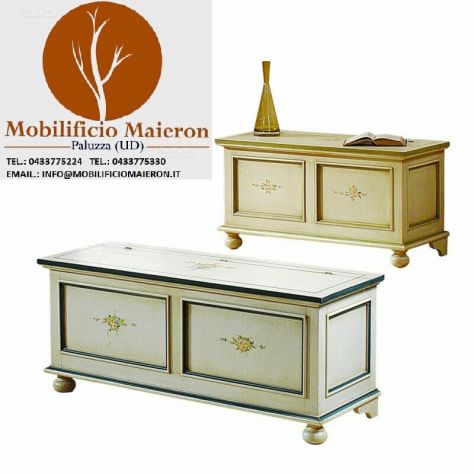 Mobili Rustici Classici In Legno Cassapanca Stile Shabby Chic Nuove Non Usate - Foto 3