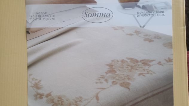 Coperta Somma pura lana vergine, nuova.