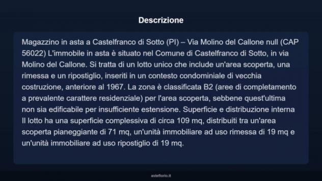 Immobile in asta di 109 m² in vendita a Castelfranco di Sotto - Foto 5