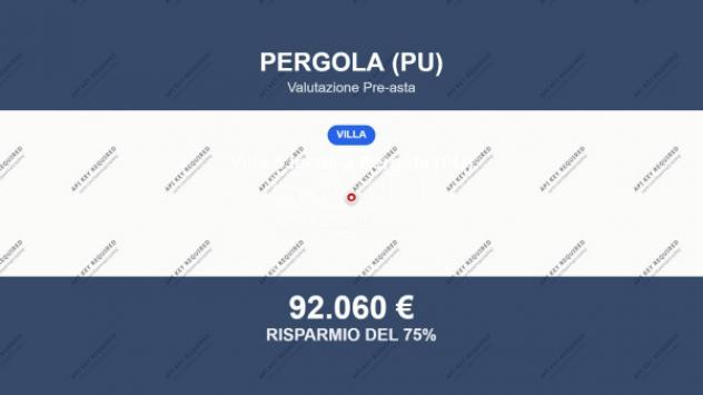 Immobile in asta di 252 m² con più di 5 locali e box auto in vendita a Pergola