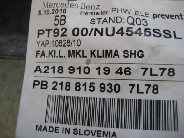RIVESTIMENTO CUSCINO SEDILE ANTERIORE MERCEDES CLS 500 CLS 350 4MATIC - Foto 4