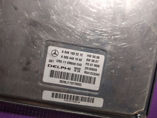 CENTRALINA MOTORE Mercedes C 2.2CDI A6461502272 CRD.11 R0412C034E A 646 150 - Foto 2