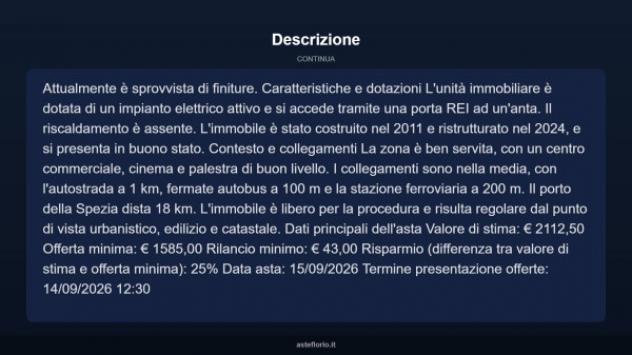 Immobile in asta di 8 m² in vendita a Sarzana - Foto 5