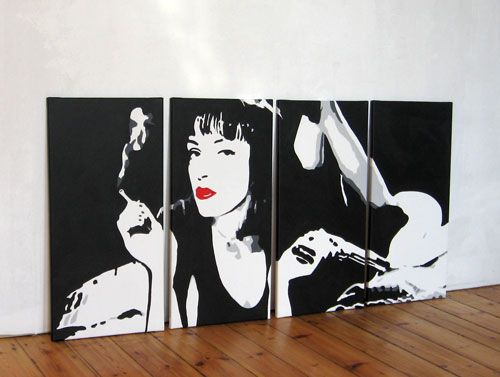 Quadro Pulp Fiction dipinto a mano - Spedizione gratis