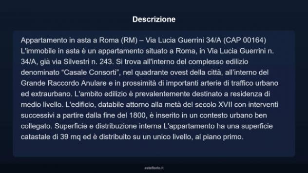 Immobile in asta di 39 m² in vendita a Roma - Foto 3