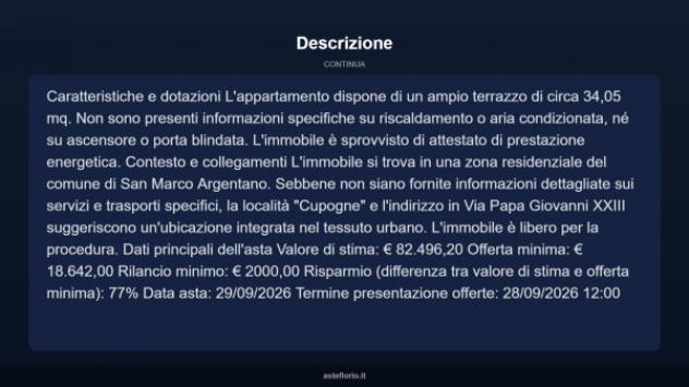 Immobile in asta di 168 m² con più di 5 locali in vendita a San Marco Argentano - Foto 5