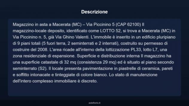 Immobile in asta di 32 m² in vendita a Macerata - Foto 7