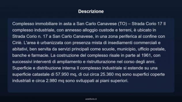 Immobile in asta di 57950 m² in vendita a San Carlo Canavese - Foto 4