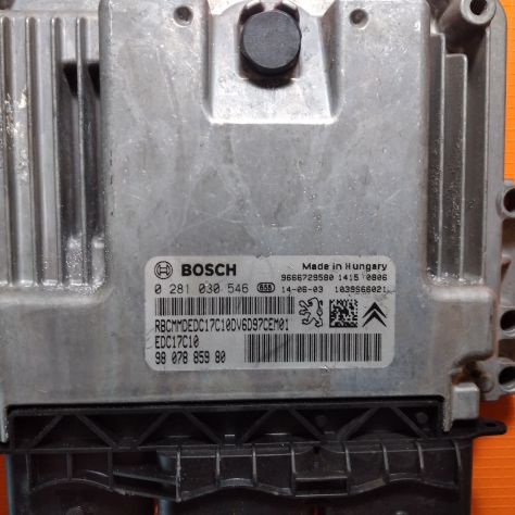 Centralina motore CITROEN PEUGEOT 1.6 HDI BOSCH 0 281 030 546, 0281030546, 98 07 - Foto 3