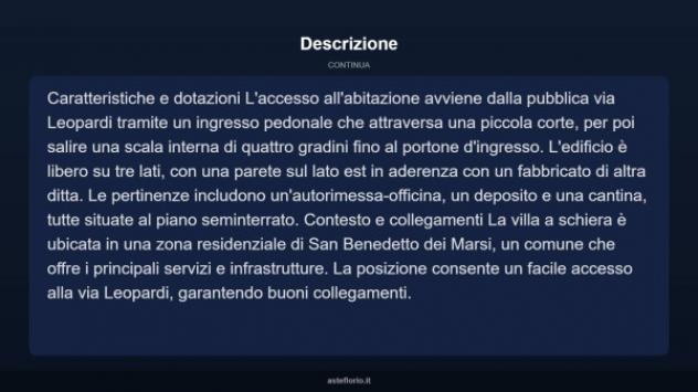 Immobile in asta di 283 m², box auto in vendita a San Benedetto dei Marsi - Foto 11
