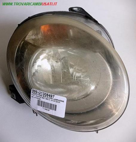 PROIETTORE SUP. DX CON LAMPADINE  999-U1308497 Parti elettriche  Fanaleria  Proiettori  Proiettore ant. ABARTH - 500 / 595 / 695 - 01-07-2008 - 01-05-