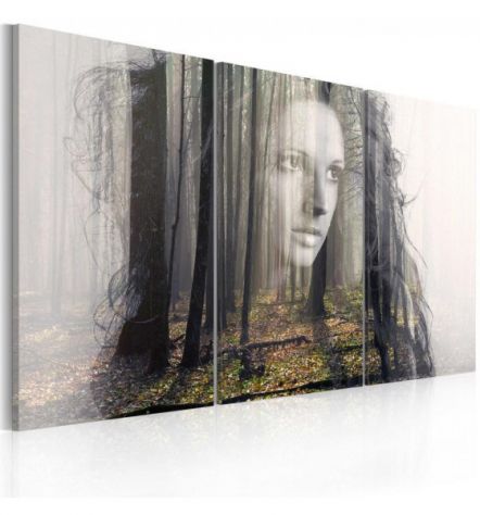 Quadro Con La Ragazza Tra Gli Alberi - ARREDALACASA