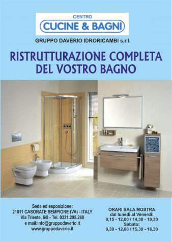 Ristrutturazione bagni, Gallarate,Samarate,Ferno