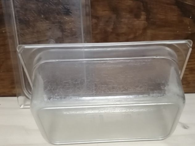 Bacinelle Gastronomia contenitori alimenti BGN 1/4 - 26,5x16,2 h10cm + COPERCHIO - Foto 6