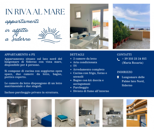 Appartamento in affitto vista mare a Siderno